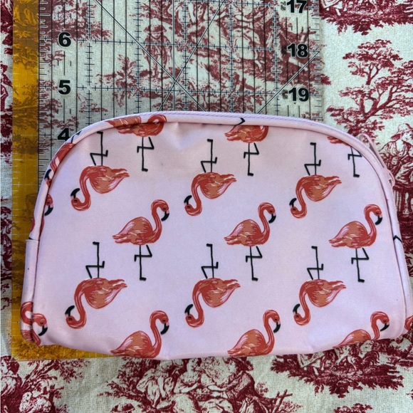 Pink Flamingo Print Pouch - Picture 3 of 5